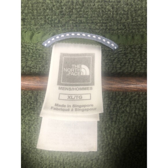 The North Face Jacket Mens XL Green 1/4 Zip Pullover Lightweight Fleece warm - Picture 5 of 8